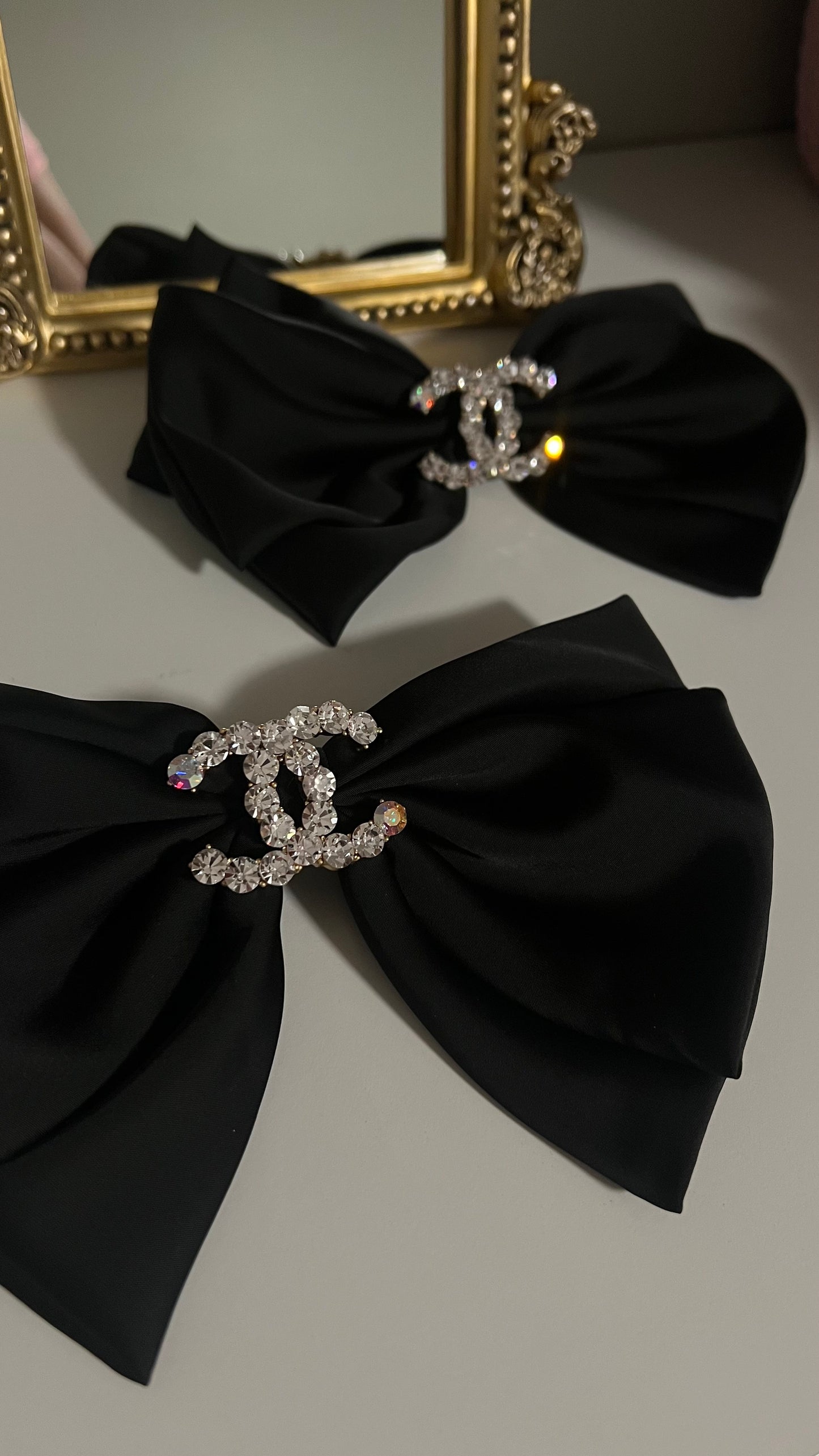 Black CC Coquette Bow