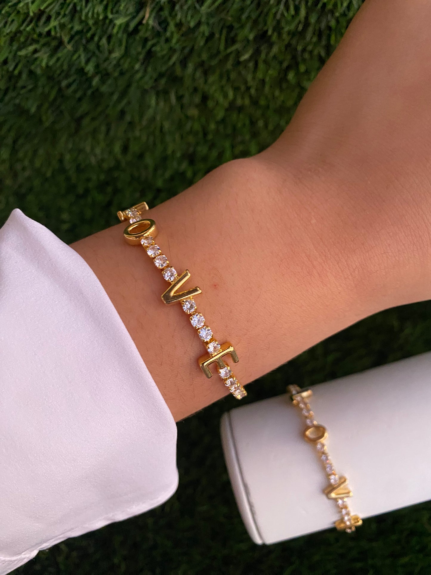 Love Rhinestone Bracelet