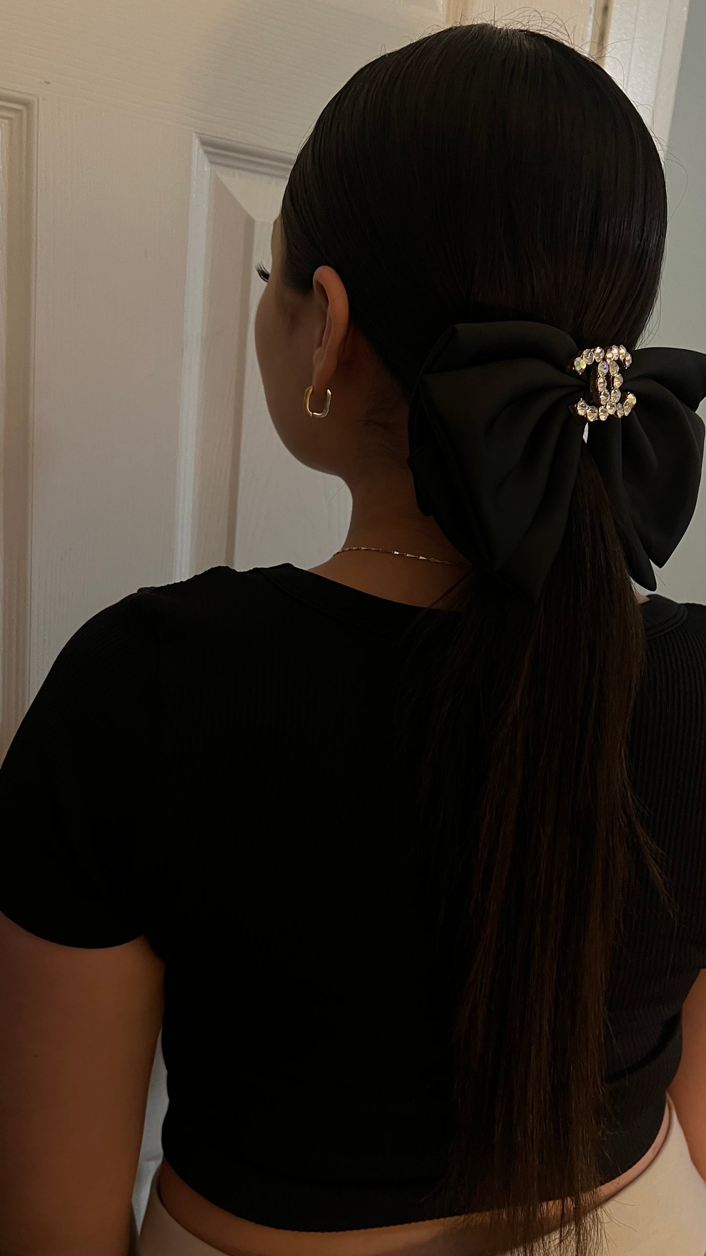 Black CC Coquette Bow