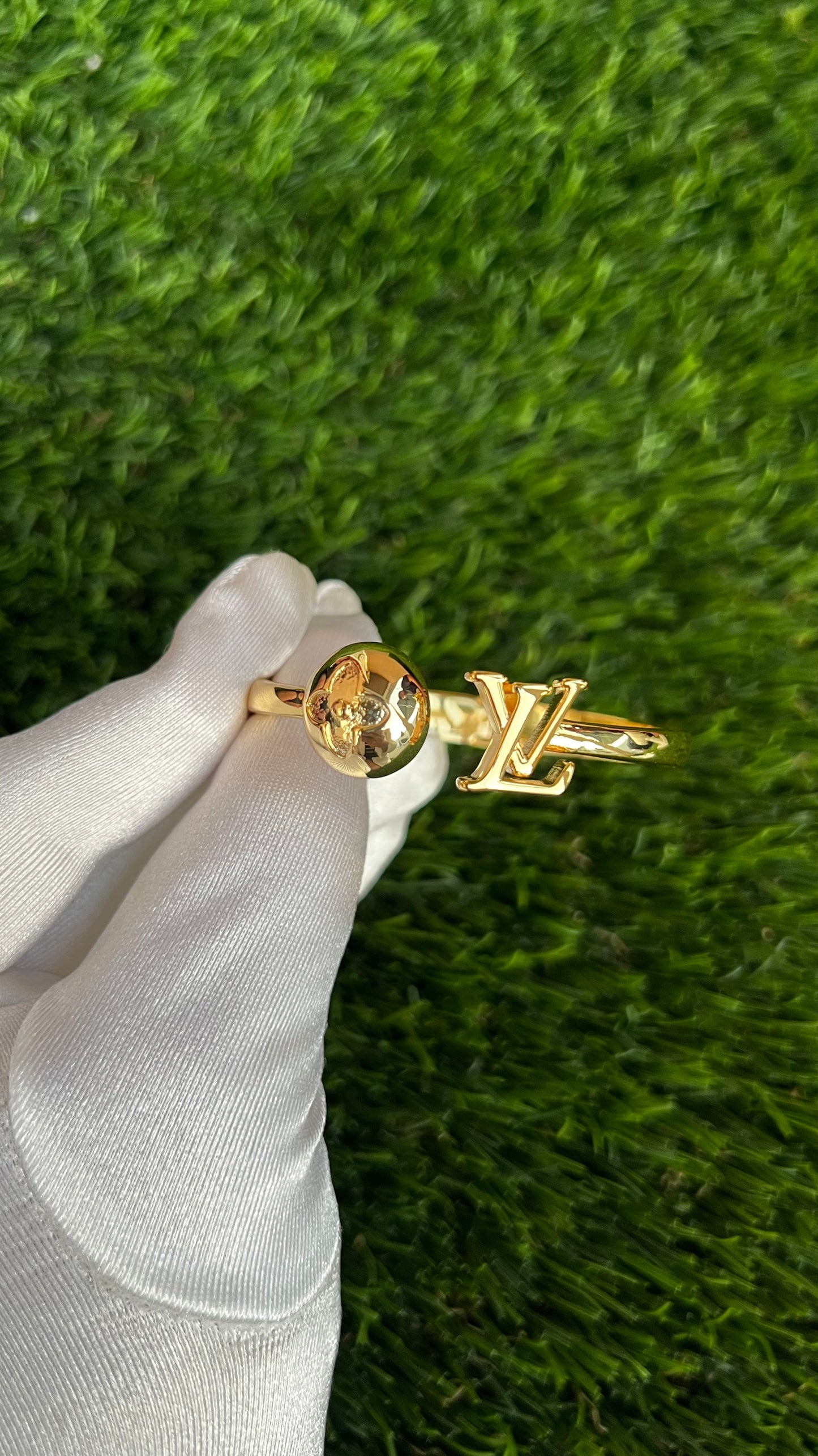 Lucia Gold Cuff Bangle