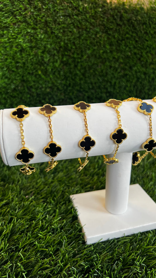 Black Valencia clover Bracelet